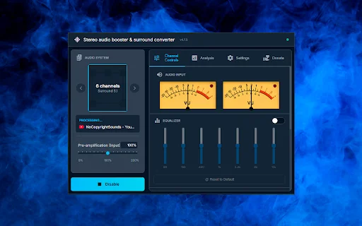 Stereo Amplifier & Surround Sound – সেরা অডিও এক্সটেনশন ডাউনলোড - Screenshot 1