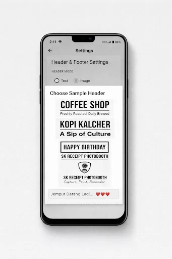 SK Receipt Photobooth ডাউনলোড করুন – ইনস্ট্যান্ট থার্মাল প্রিন্ট অ্যাপ - Screenshot 8