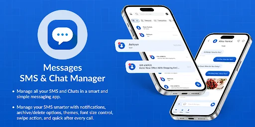 Messages – SMS & Chat Manager ডাউনলোড করুন – নিরাপদ মেসেজিং অ্যাপ - Screenshot 1