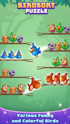 Bird Sort: Color Puzzle Master ডাউনলোড করুন – সেরা পাজল গেম - Screenshot 3