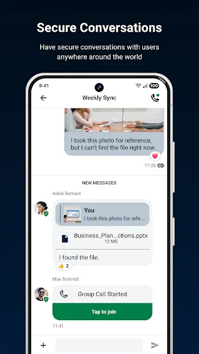 SecuSUITE® ডাউনলোড করুন – এন্টারপ্রাইজ গ্রেড সিকিউর কমিউনিকেশন - Screenshot 1