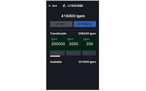 Litescribe Wallet ডাউনলোড করুন – Litecoin Ordinals এর সেরা ওয়ালেট - Screenshot 3