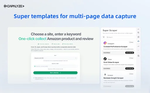 Capalyze ডাউনলোড করুন – সেরা AI ওয়েব স্ক্র্যাপার ও ডেটা এক্সট্রাকশন টুল - Screenshot 3