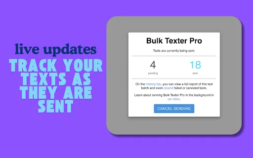 Bulk Texter Pro ডাউনলোড করুন – বাল্ক এসএমএস পাঠান সহজে - Screenshot 4