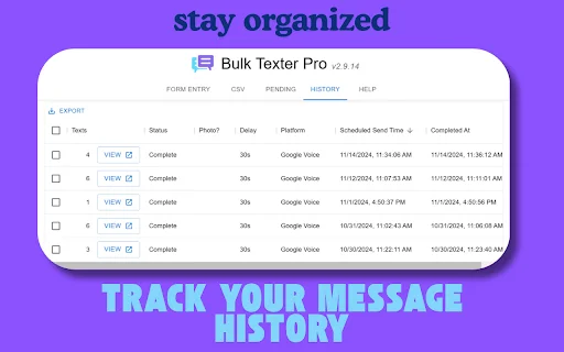 Bulk Texter Pro ডাউনলোড করুন – বাল্ক এসএমএস পাঠান সহজে - Screenshot 2